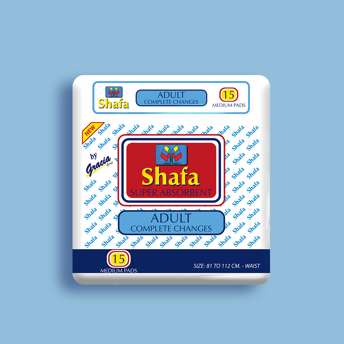 Shafa Medium Box Normal 15 Diapers